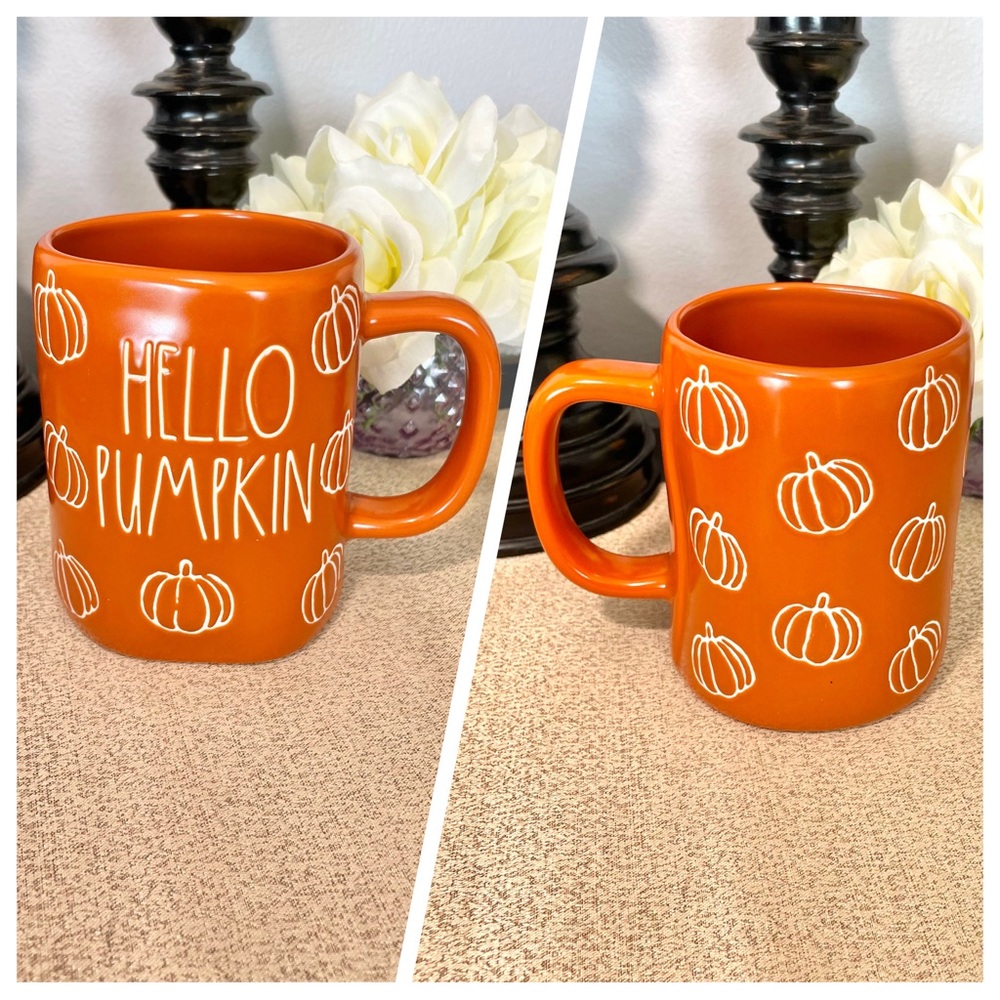 🆕Rae Dunn HELLO PUMPKIN Ceramic Mug
